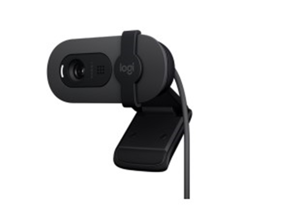 Cámara Web Logitech Brio 100 FHD 1080P USB-A con Tapa de Privacidad Grafito (960-001586)