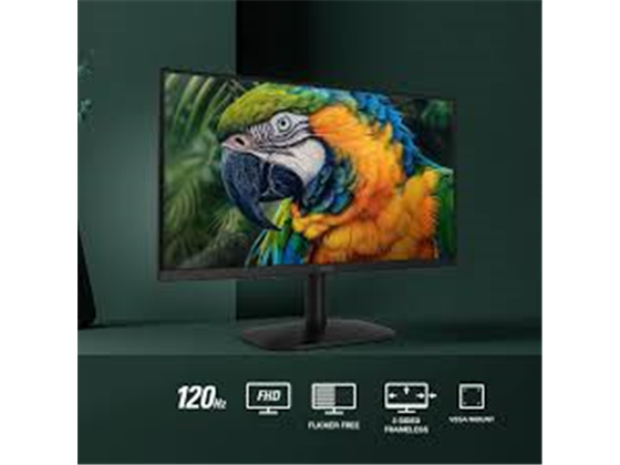 Monitor AOC 24" FHD 1080p 120Hz, 4ms, HDMI, VGA, Flicker-Free, Low Blue Mode
