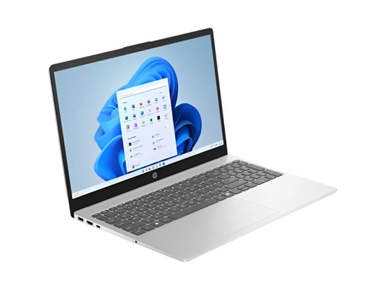 Laptop HP 15-fd0123dx 15.6" HD Touch, i3-1315U, 8GB, 256GB SSD – Silver