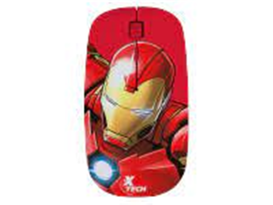 Mouse XTech Marvel Avengers Iron Man Inalámbrico Óptico 800/1200/1600 DPI