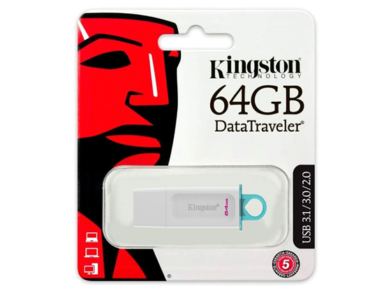 Memoria USB Kingston DataTraveler Exodia 64GB USB 3.2 Blanco