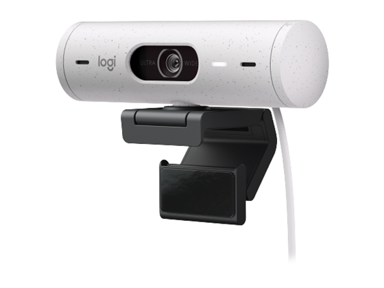 Cámara Web Logitech Brio 500 FHD 1080P 30FPS Zoom 4X USB-C RightLight 4 Blanco