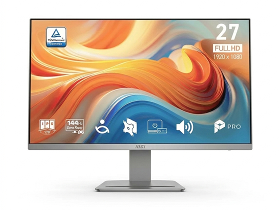 Monitor MSI Pro MP273W E14A 27" FHD 1080p IPS 144Hz, FreeSync, HDMI, DP, VGA – White
