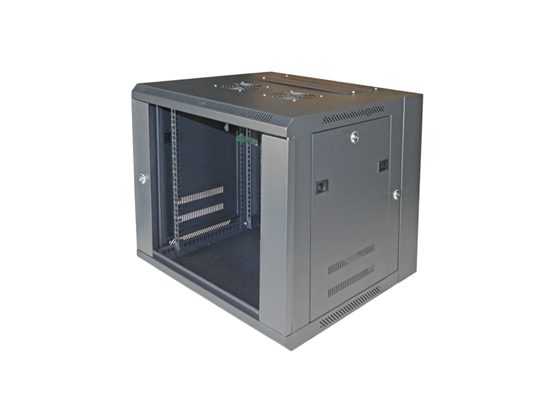 Gabinete de Pared Netsys WMR-09G 9U, Puerta Cristal Templado, 2 Ventiladores, Negro