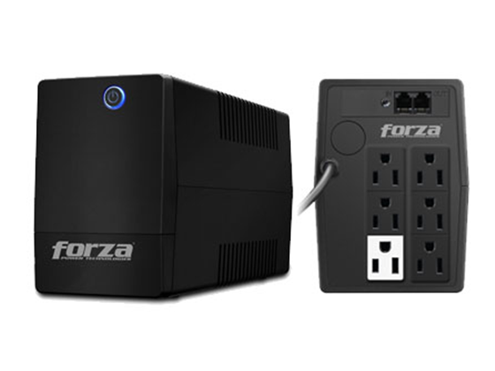 UPS Forza NT-1011D 1000VA/500W, 6 Tomas, AVR, Planta/Inversor Compatible