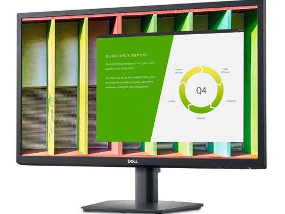 Monitor Dell E2422H Refurbished 24" FHD 1080p, VGA, DisplayPort – Incl. Power Cord