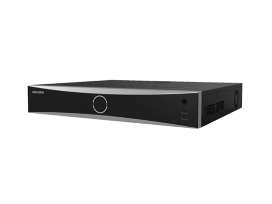NVR Hikvision AcuSense 32 Canales IP 4K, 16 PoE + 16 Red, 4 Bahías, Hasta 16TB