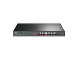 Switch TP-Link TL-SL1218MP 16 Puertos POE+ 10/100 Mbps, 2 Gigabit RJ45, 2 SFP