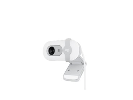 Cámara Web Logitech Brio 100 FHD 1080P USB-A con Tapa de Privacidad Blanco (960-001615)