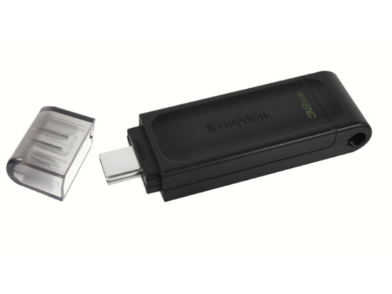 Memoria USB Kingston DataTraveler 70 32GB USB 3.2 Type-C Negro