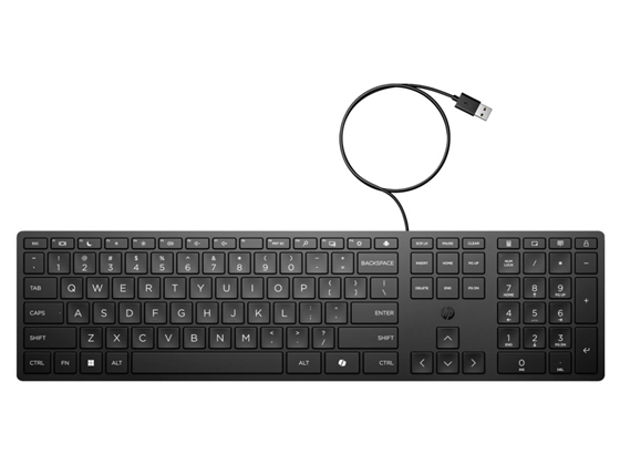 Teclado HP 320K Alámbrico USB Tipo A Negro
