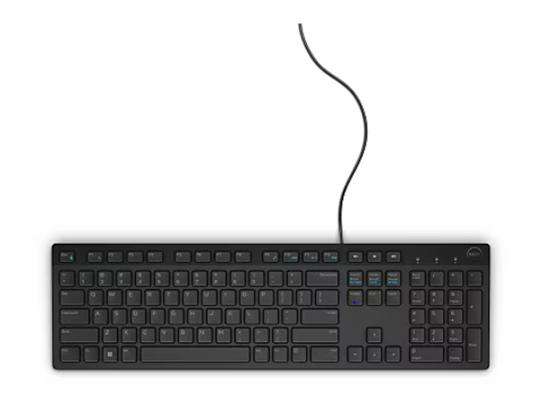 Teclado Dell KB-216 USB Con Cable Multimedia Negro Español
