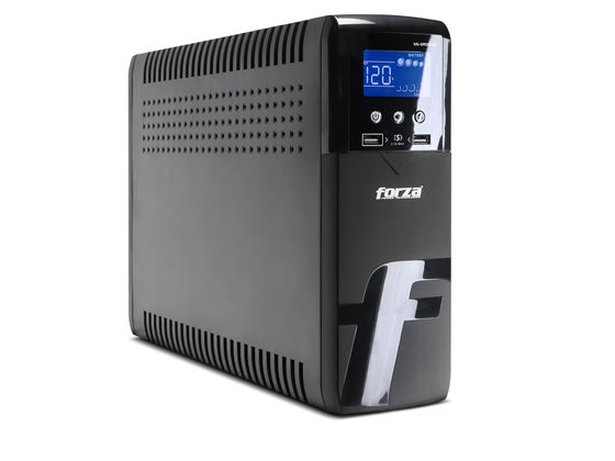 UPS Forza XG-1201LCD 1200VA/720W, Onda Sinusoidal, 10 Tomas, 2 USB, Coaxial+RJ45/11, 120V