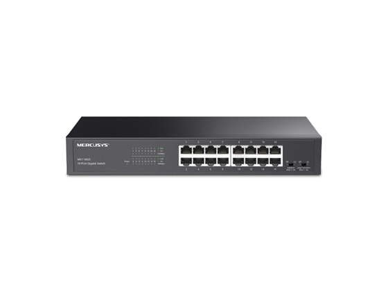 Switch TP-Link Mercusys MS116GS 16 Puertos Gigabit, No Administrable, Plug-and-Play