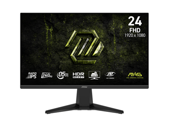 Monitor MSI MAG 245F X24 24" Gaming FHD 1080p Rapid IPS 240Hz, HDR, DP 1.4, 2x HDMI