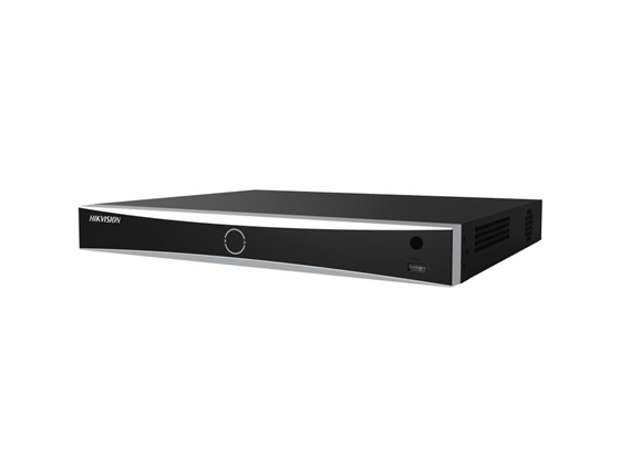 NVR Hikvision AcuSense 16 Canales 4K 8MP 16 PoE 1U, 3840×2160, 2 SATA, Hasta 16TB