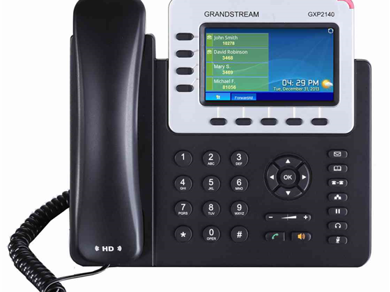 Teléfono IP Grandstream GXP-2140 4 Líneas, 4 SIP, Gigabit Ethernet