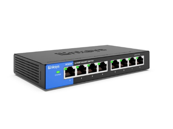 Switch Linksys SE3008 8 Puertos Gigabit Ethernet No Administrable