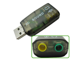 Adaptador de Sonido 5.1 Agiler USB a 2 Jack 3.5" Audio Plug