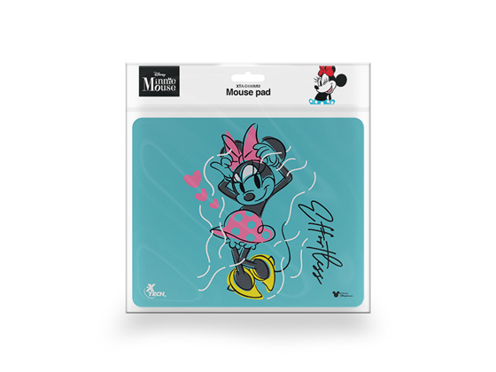 Mouse Pad Xtech Disney Minnie Mouse, Superficie Tela, 22×18 cm