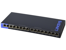 Switch Linksys LGS116P 16 Puertos Gigabit, 8 POE + 8 Ethernet Desktop