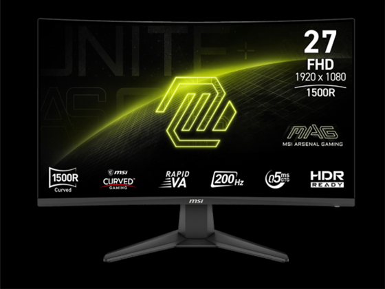 Monitor MSI MAG 276CF E20 27" Curved Gaming FHD 1080p VA 200Hz, DisplayPort, HDMI