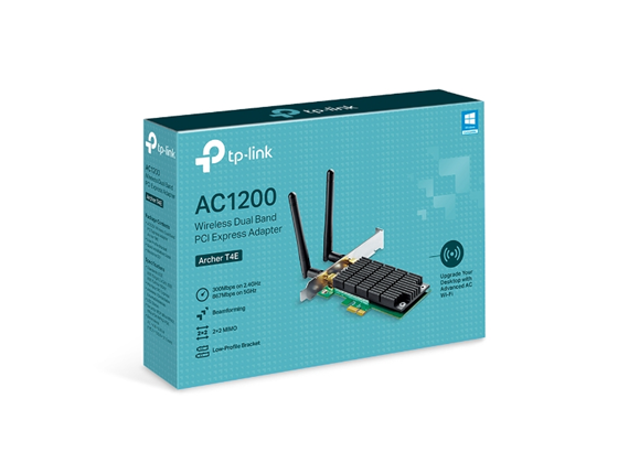 Adaptador PCI-E TP-Link Archer T4E Wi-Fi 5 AC1200 Doble Banda 2 Antenas