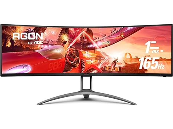 Monitor AOC AG493UCX2 49" Curved Gaming DQHD 5120x1440 165Hz, 1800R, USB-C, HDR400