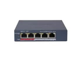 Switch Hikvision 4 Puertos 10/100 Mbps PoE + 1 Puerto RJ45, Carcasa Metal