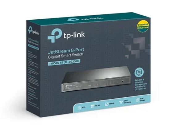 Switch TP-Link Omada SG2008 8 Puertos Gigabit Smart RJ45 10/100/1000 Mbps