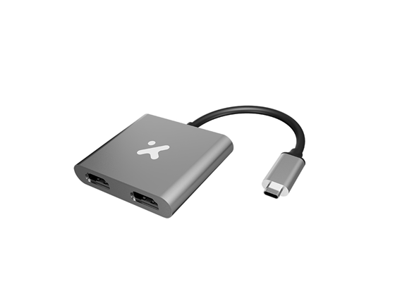 Adaptador Xtech USB-C a 2x HDMI Múltiple Pantalla