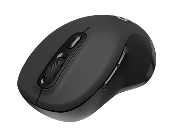 Mouse Inalámbrico Klip Xtreme BigLider Ergonómico 7 Botones 2.4 GHz 2400 DPI