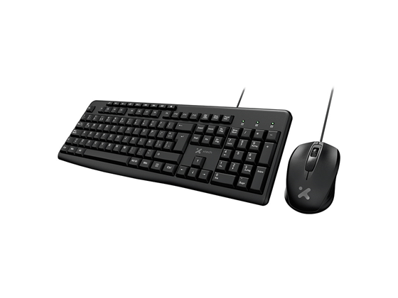 Teclado y Mouse Combo Xtech XTK-302S USB Multimedia, Óptico, Español, Negro