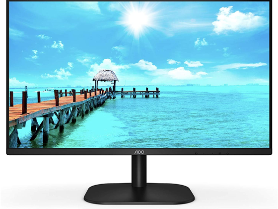 Monitor AOC 24B2XH 24" Gaming FHD 1080p IPS 75Hz, 4ms, HDMI, VGA – Frameless