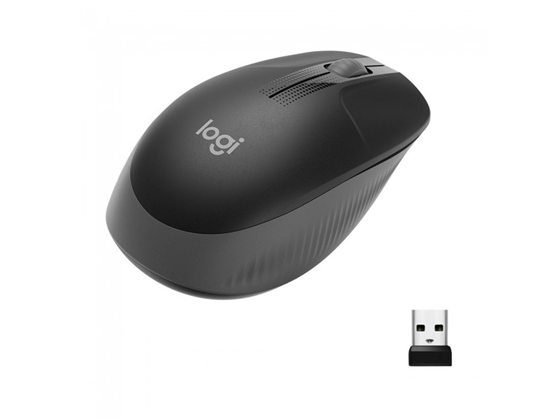 Mouse Logitech M190 Inalámbrico Óptico 1000 DPI Negro