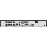 NVR Hikvision AcuSense 8 Canales 4K 8MP 8 PoE 1U, 3840×2160, 1 SATA hasta 10TB