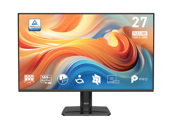 Monitor MSI Pro MP271 E14A 27" FHD 1080p IPS 144Hz, HDR, DisplayPort, HDMI, VGA
