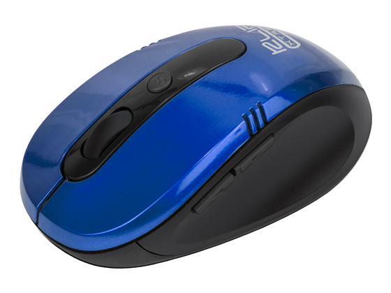 Mouse Inalámbrico Klip Xtreme Vector Óptico 5 Botones, 1600 DPI, 2.4 GHz Azul