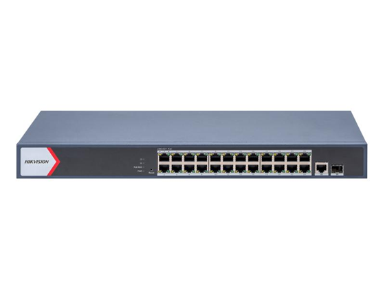 Switch Hikvision 24 Puertos Gigabit POE + 1 SFP, 300W, Gestión Inteligente