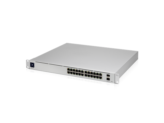 Switch Ubiquiti UniFi 24 Puertos Gigabit 10/100/1000Mbps + 2 SFP, 16 PoE
