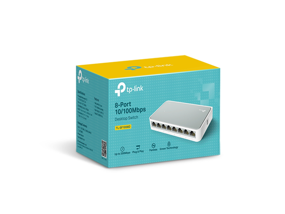 Switch TP-Link TL-SF1008D 8 Puertos 10/100 Mbps No Administrable