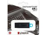 Memoria USB Kingston DataTraveler Exodia 64GB USB 3.2 Negro y Azul