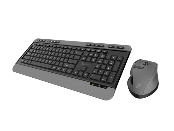 Teclado y Mouse Klip Xtreme Magnifik Wireless Duo, Multimedia, 1600 DPI, Diseño Ultra Delgado