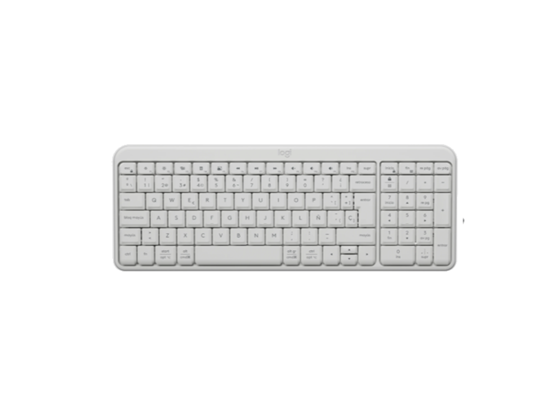 Teclado Logitech K250 Compact Bluetooth Wireless Español, Diseño Compacto, Blanco