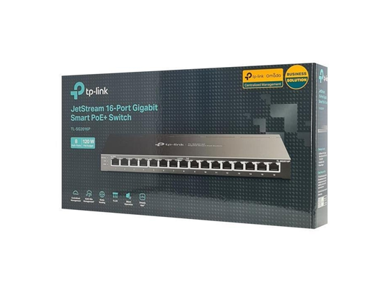 Switch TP-Link SG2016P 16 Puertos Gigabit Ethernet, 8 PoE+ 10/100/1000 Mbps