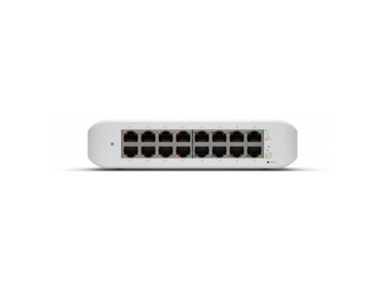 Switch Ubiquiti UniFi Lite 16 puertos Gigabit 10/100/1000 Mbps, 8 PoE, Layer 2
