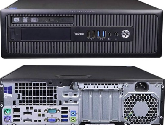 Computadora HP ProDesk 600 G1 SFF Refurbished, i5-4590, 8GB DDR3, 128GB SSD – Win 10 Pro