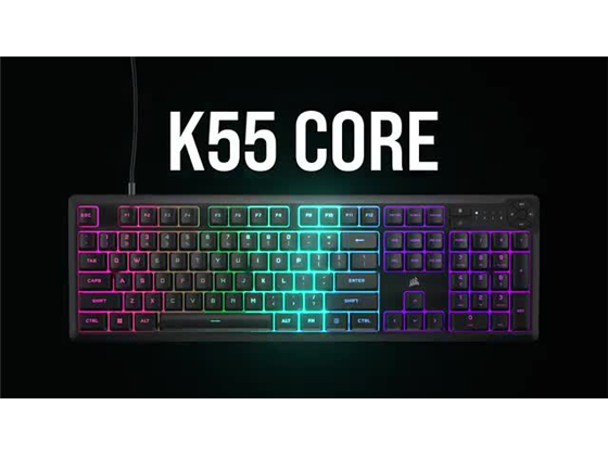 Teclado Corsair K55 Core RGB Gaming Mecánico 111 Teclas USB Español