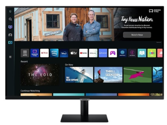 Monitor Samsung Smart M5 32" FHD 60Hz, 4ms, HDR10, Wi-Fi, Bluetooth