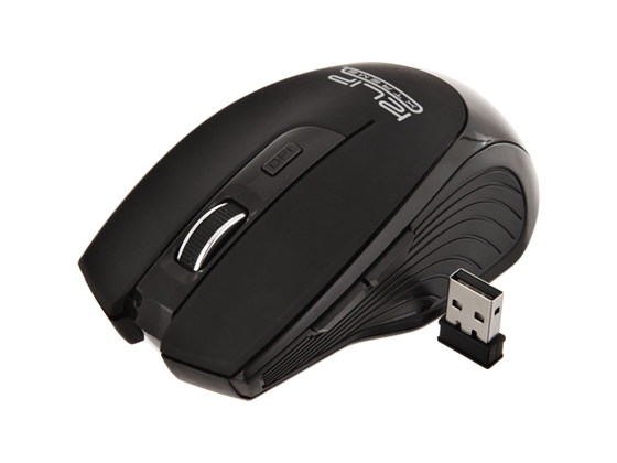 Mouse Inalámbrico Klip Xtreme Vortex 6 Botones 2.4 GHz Ergonómico Negro